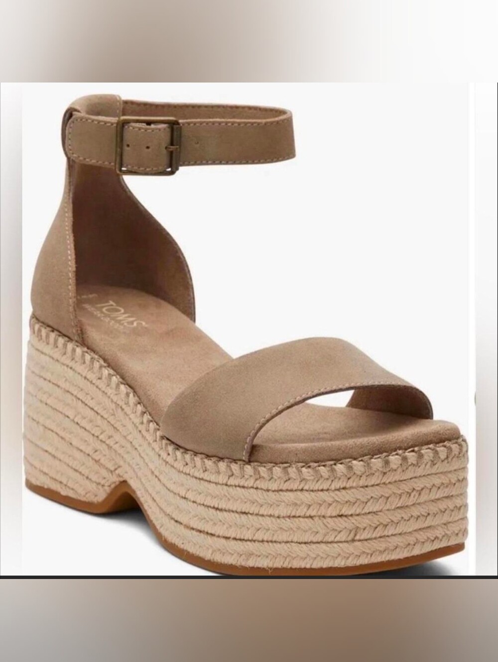 Toms Laila Wedge New Without Tags Size 7.5